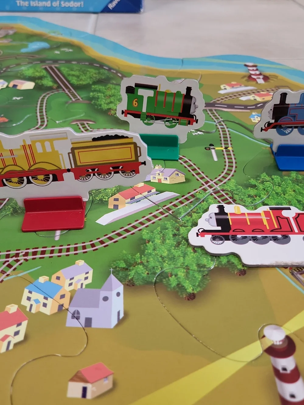 2008 Thomas & Friends Island of Sodor Ravensburger 20 Pc Floor Puzzle Rare 05363